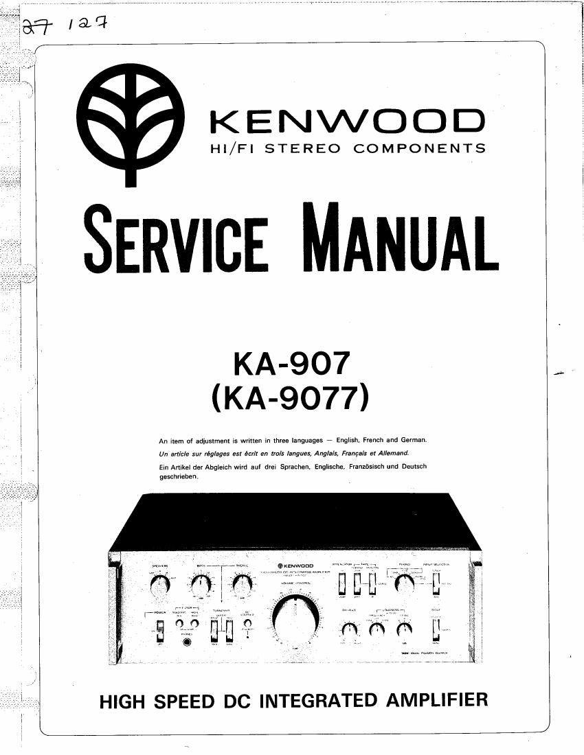 Kenwood KA 9077 Service Manual 2