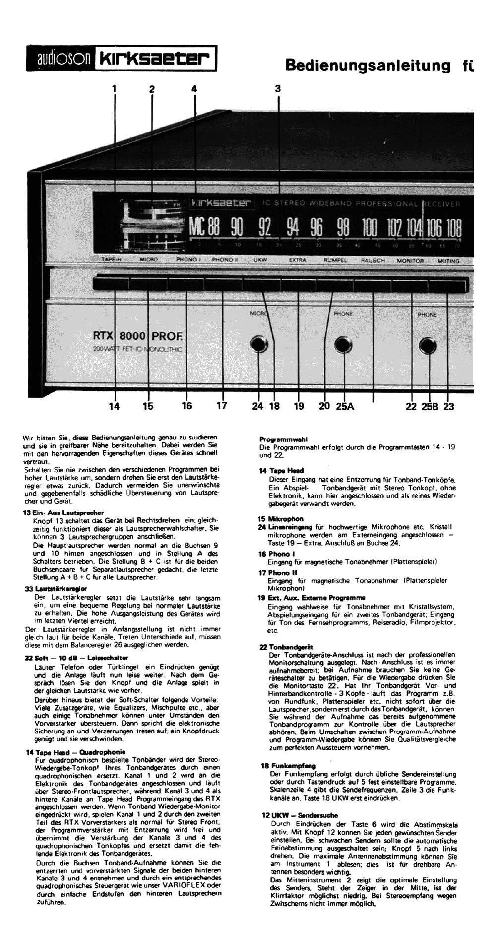 kirksaeter 4000 owners manual