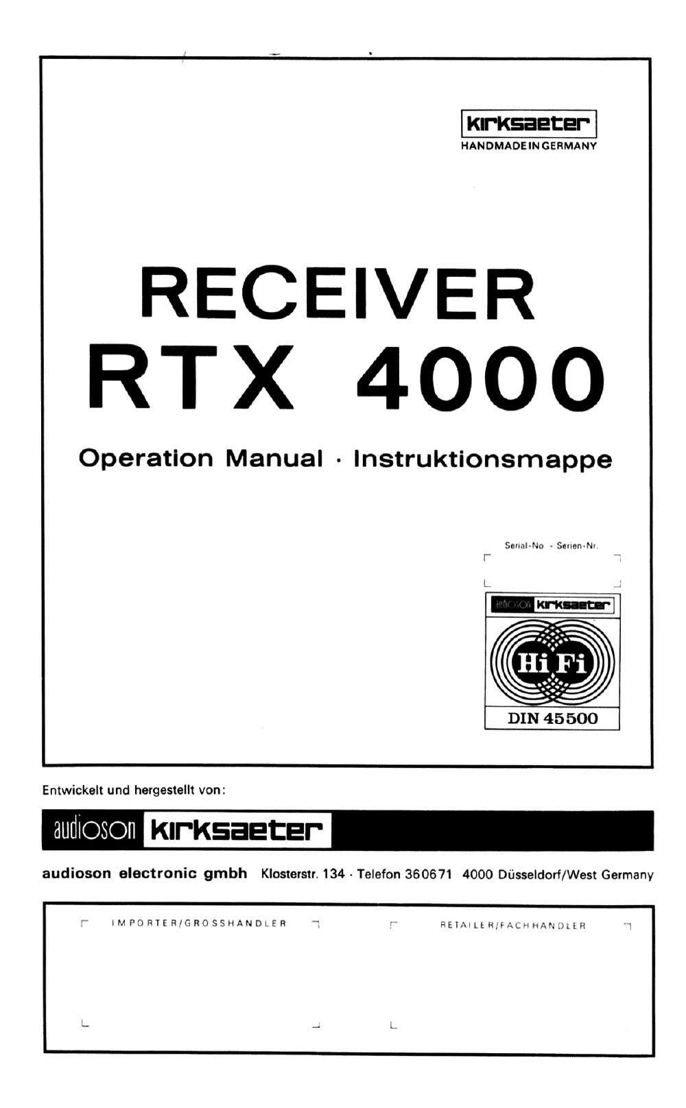 kirksaeter 4000 schematic