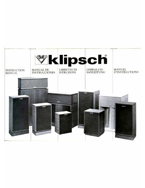 klipsch 1990 owners manual