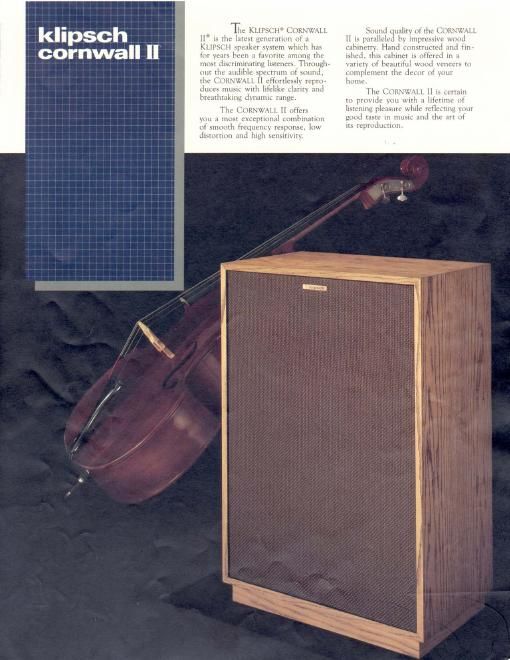 Klipsch Cornwall II Brochure