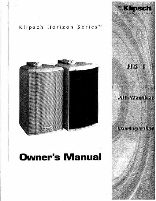 klipsch hs 1 brochure