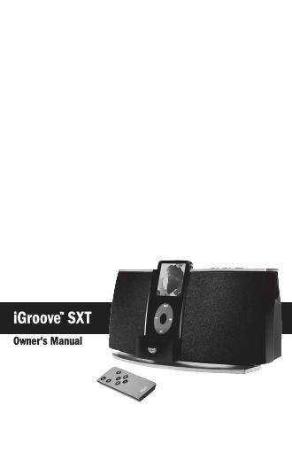 klipsch igroove sxt owners manual