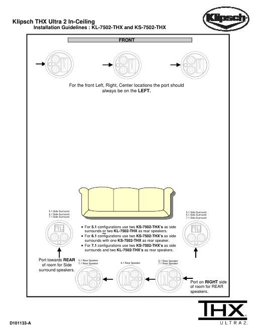 klipsch ks 7502 thx owners manual