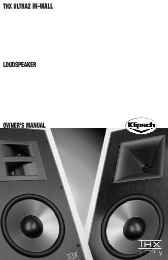 klipsch ks 7800 thx owners manual