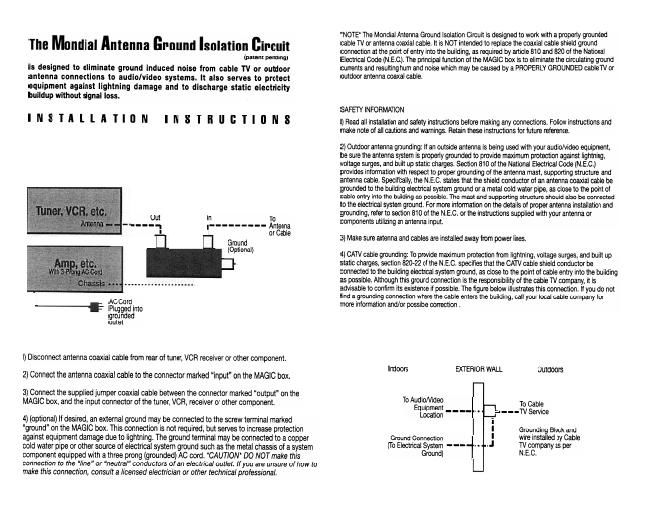 klipsch magic box owners manual