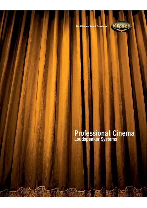 Klipsch Professional Cinema Catalog