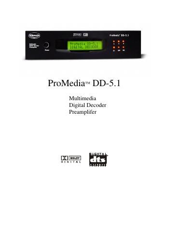 klipsch promedia dd 5 1 owners manual