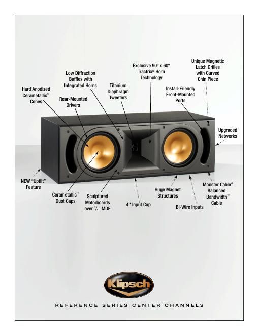 klipsch reference center brochure