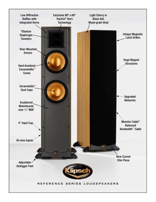 klipsch reference floorstanding brochure