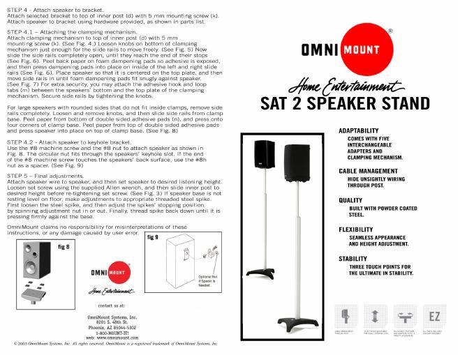 klipsch sat 2 brochure