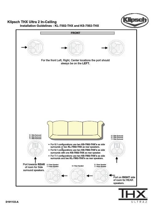 Klipsch THX Ultra 2 Owners Manual 2