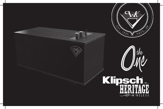 Klipsch The One Owners Manual