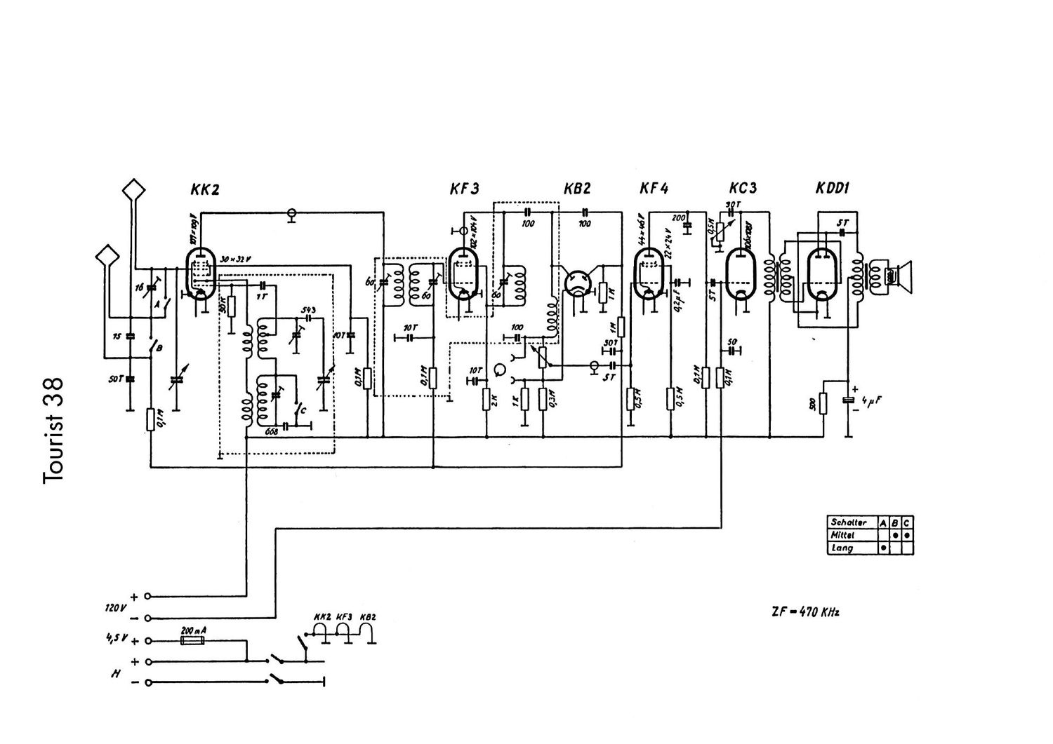 koerting 38 tourist schematic