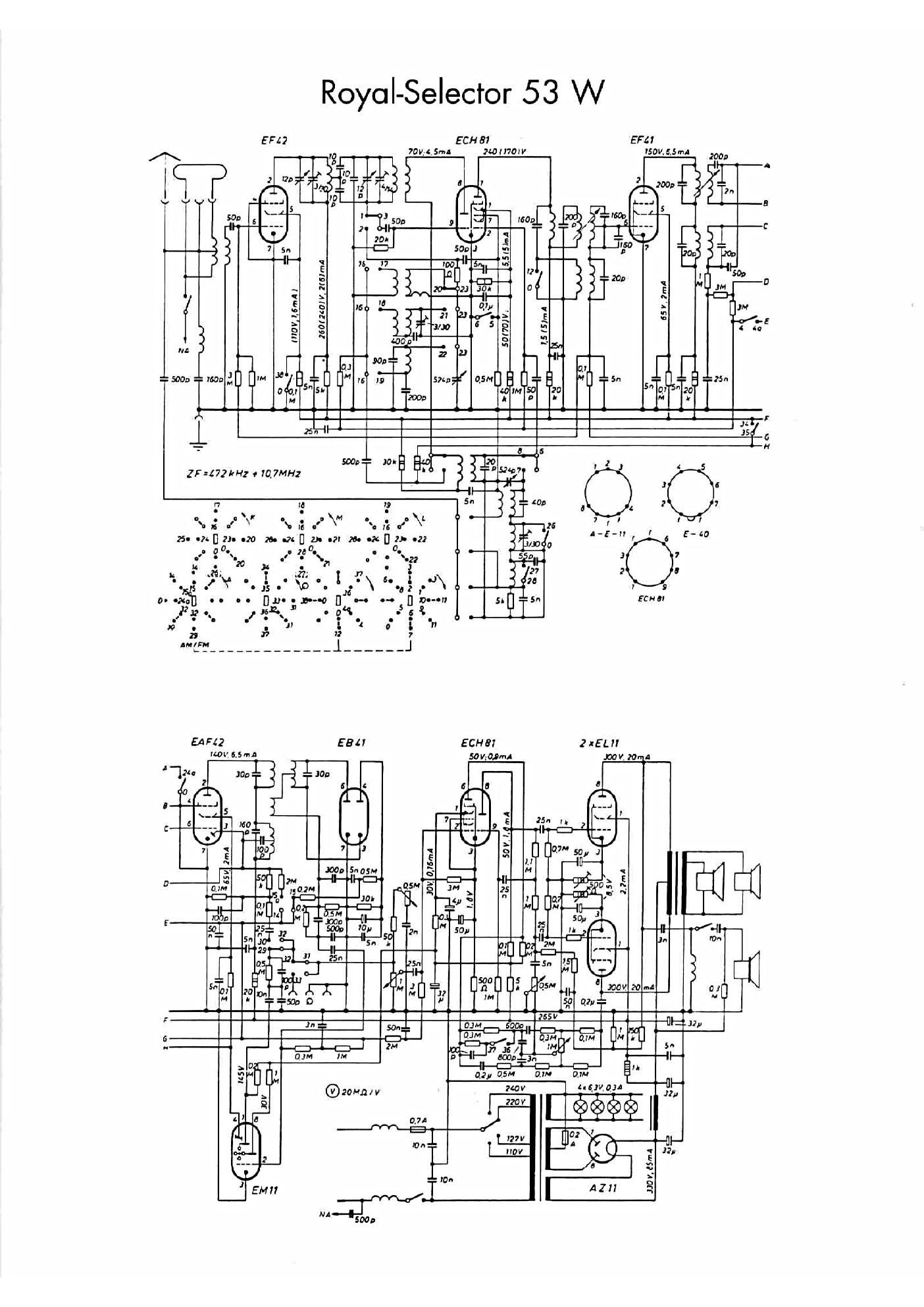 koerting 53 w royal selector schematic