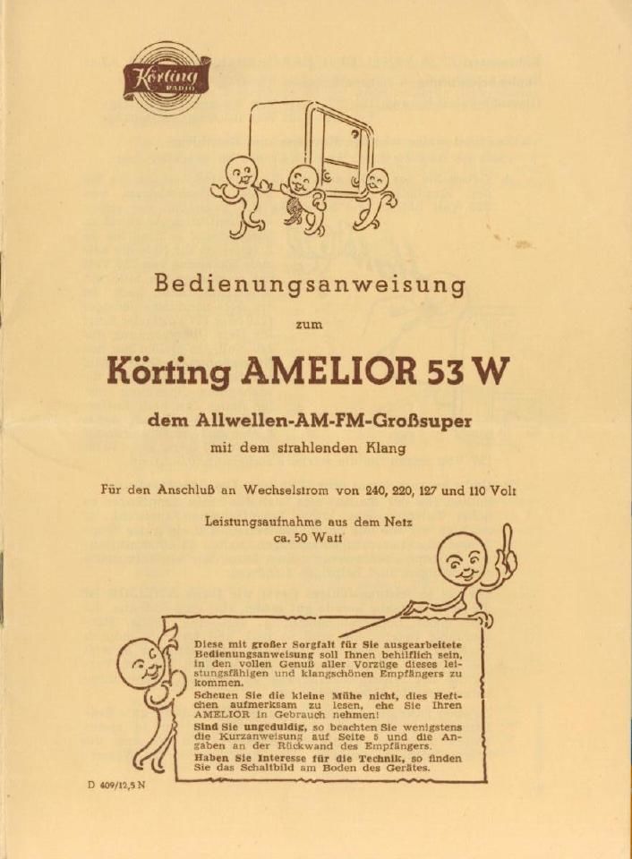 koerting amelior 53w owners manual