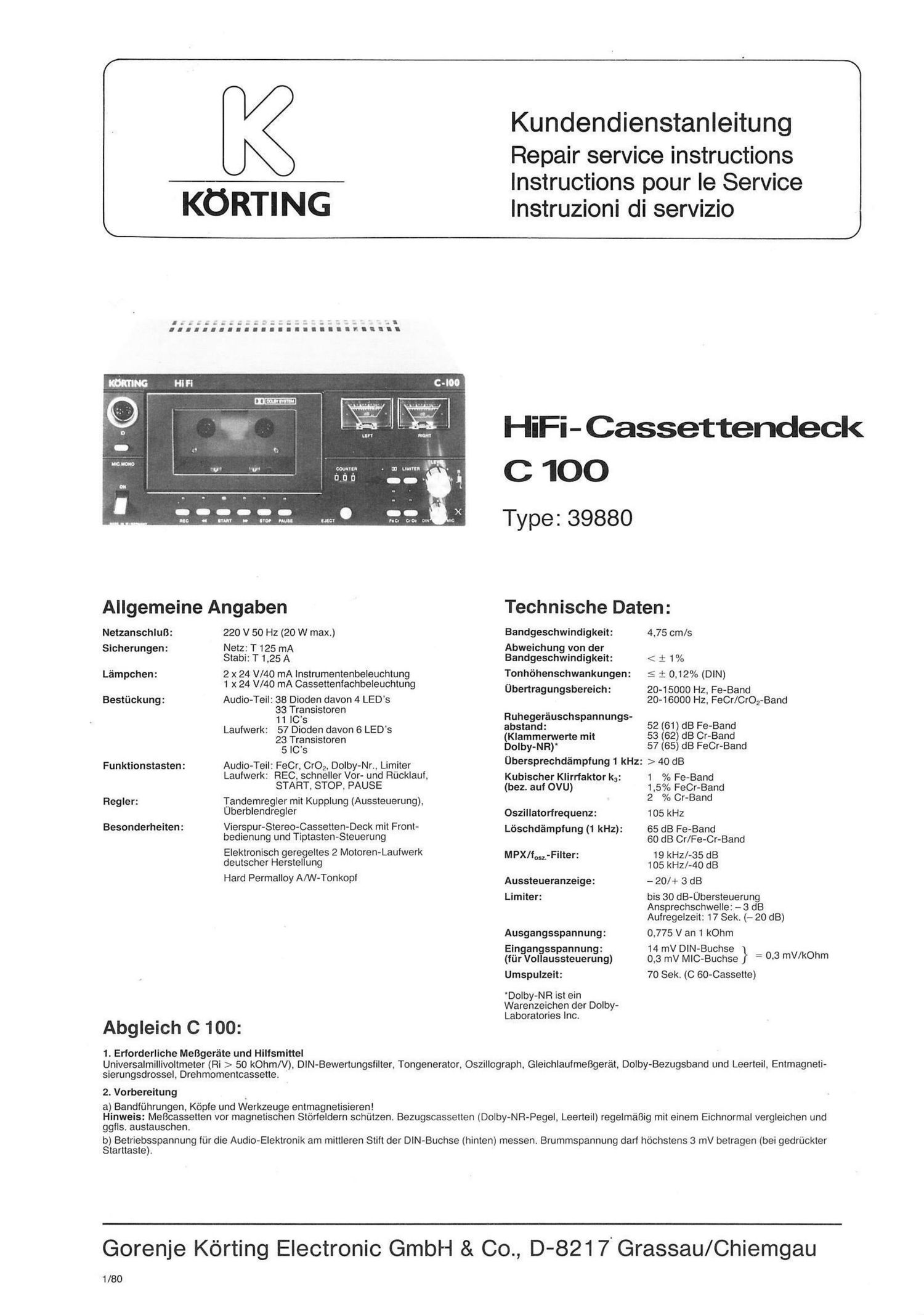 koerting c 100 service manual