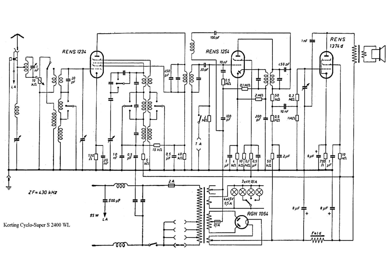 koerting cyclo super s 2401 wl schematic