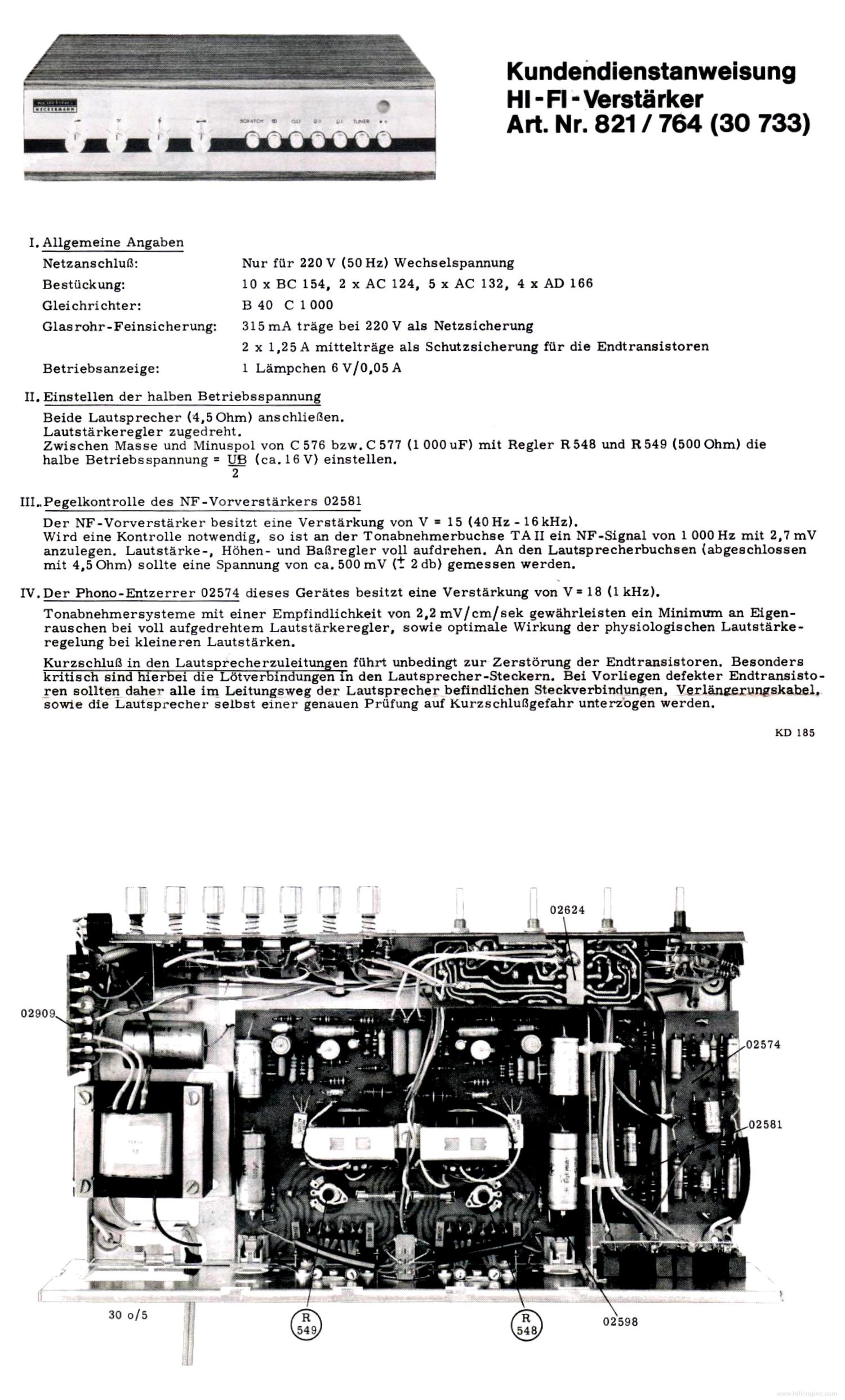 koerting neckermann 821 764 schematic de