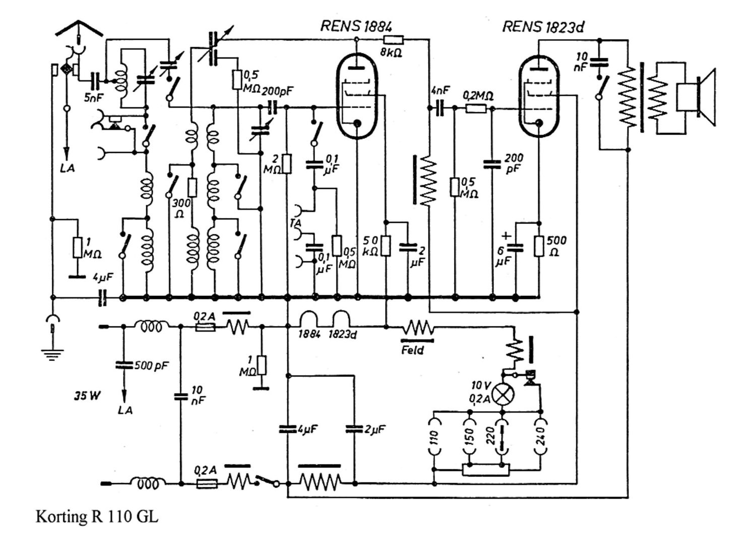 koerting r110 gl schematic