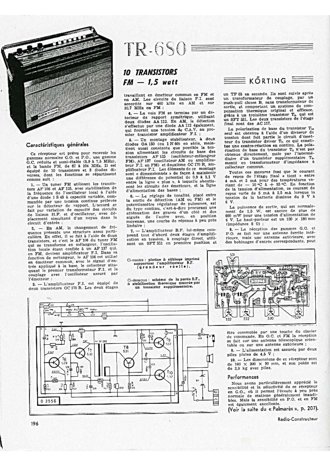 koerting tr 680 schematic