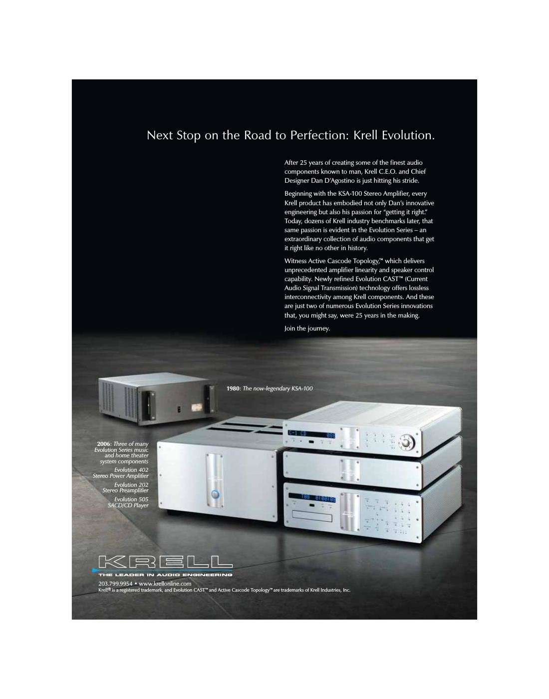 Krell Evolution 202 Brochure