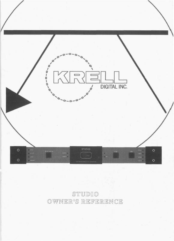 krell studio owners manual