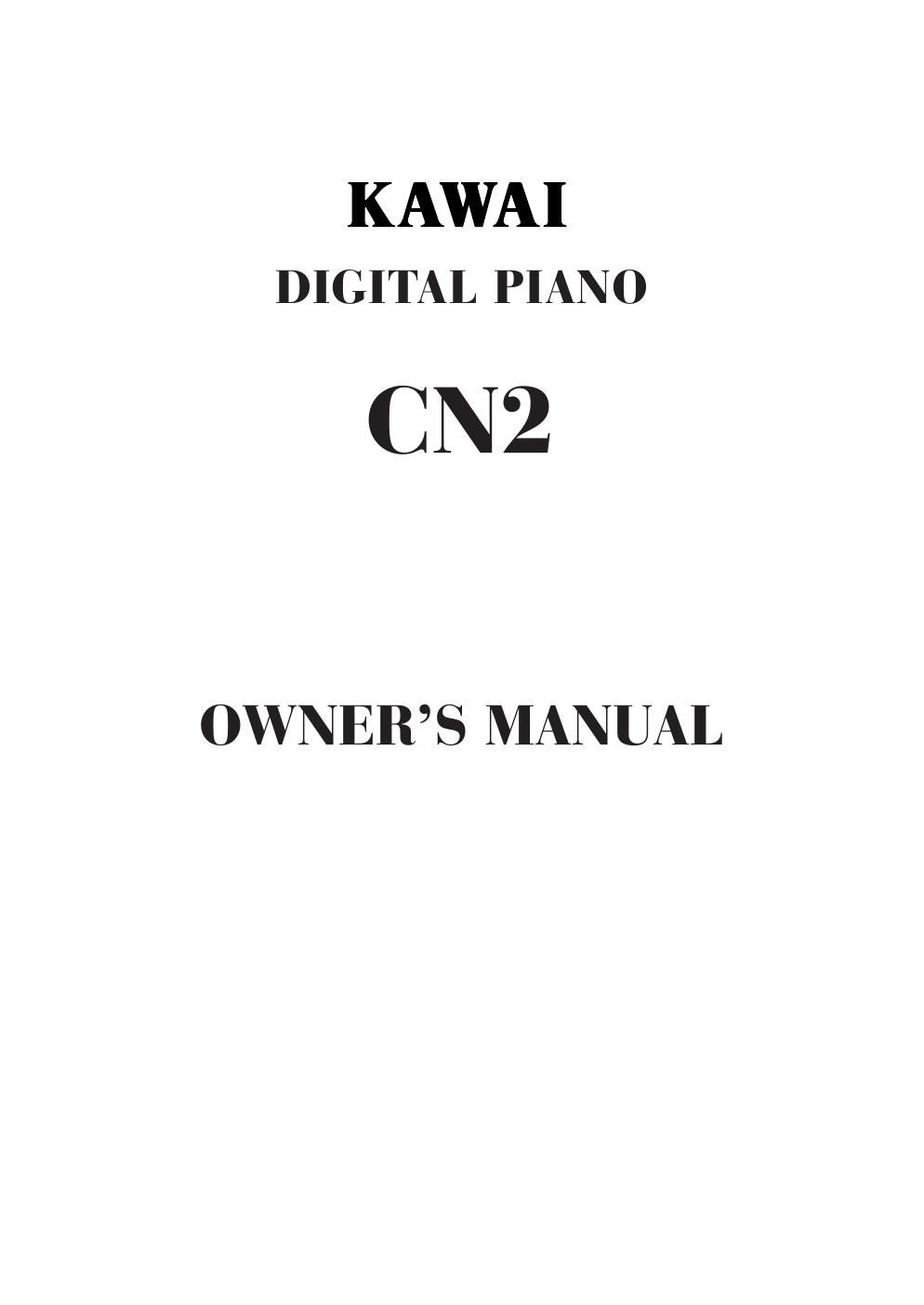 kawai cn2 owner manual