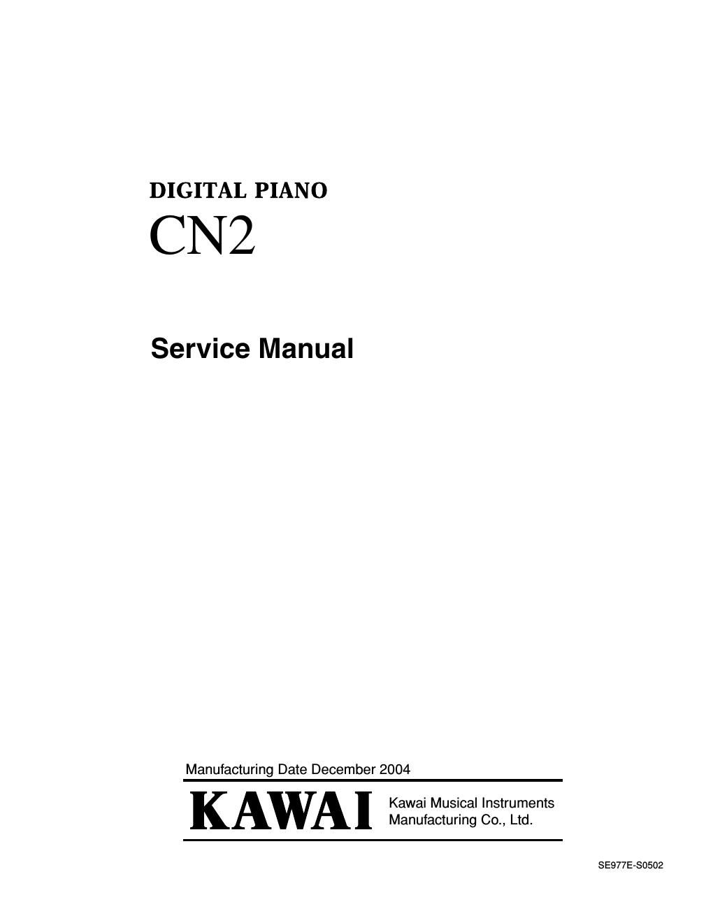 kawai cn2 service manual