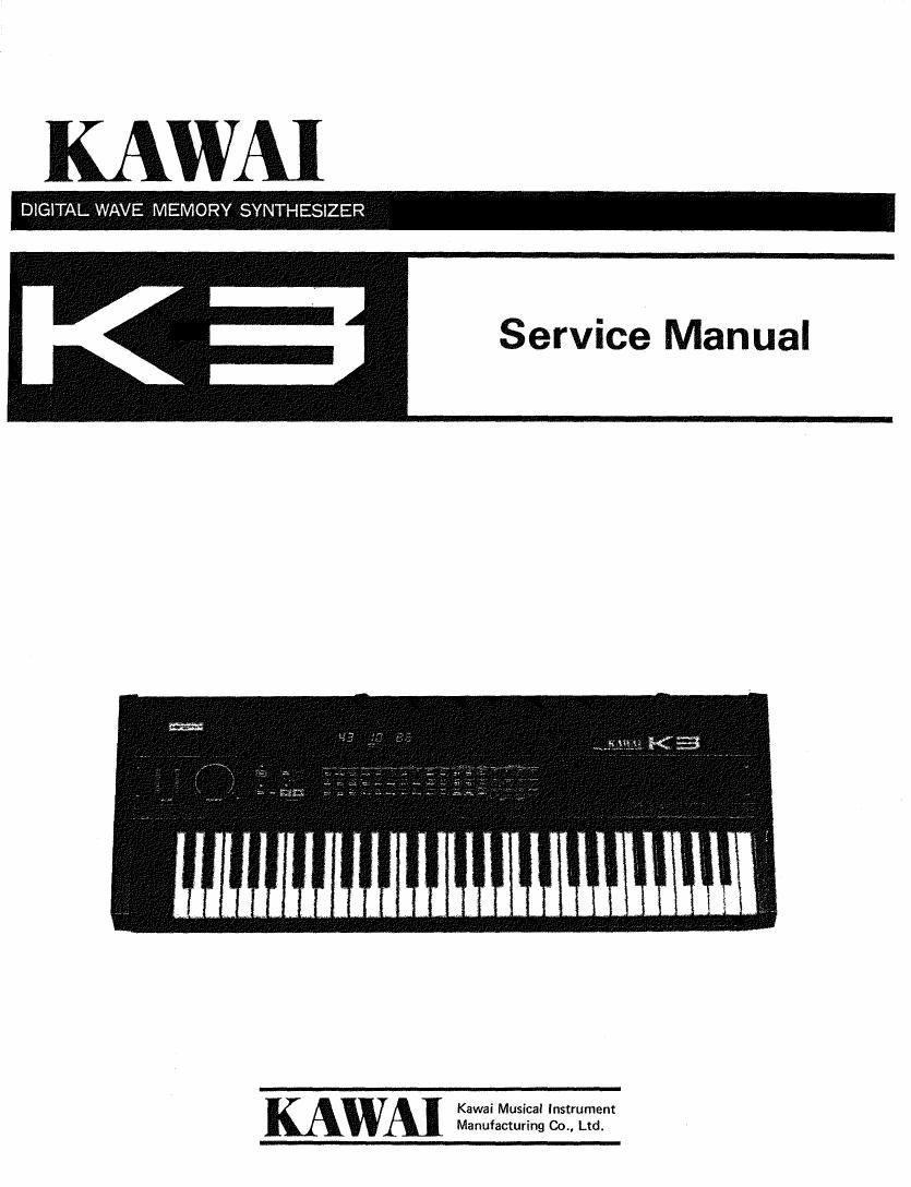 kawai k3 service manual