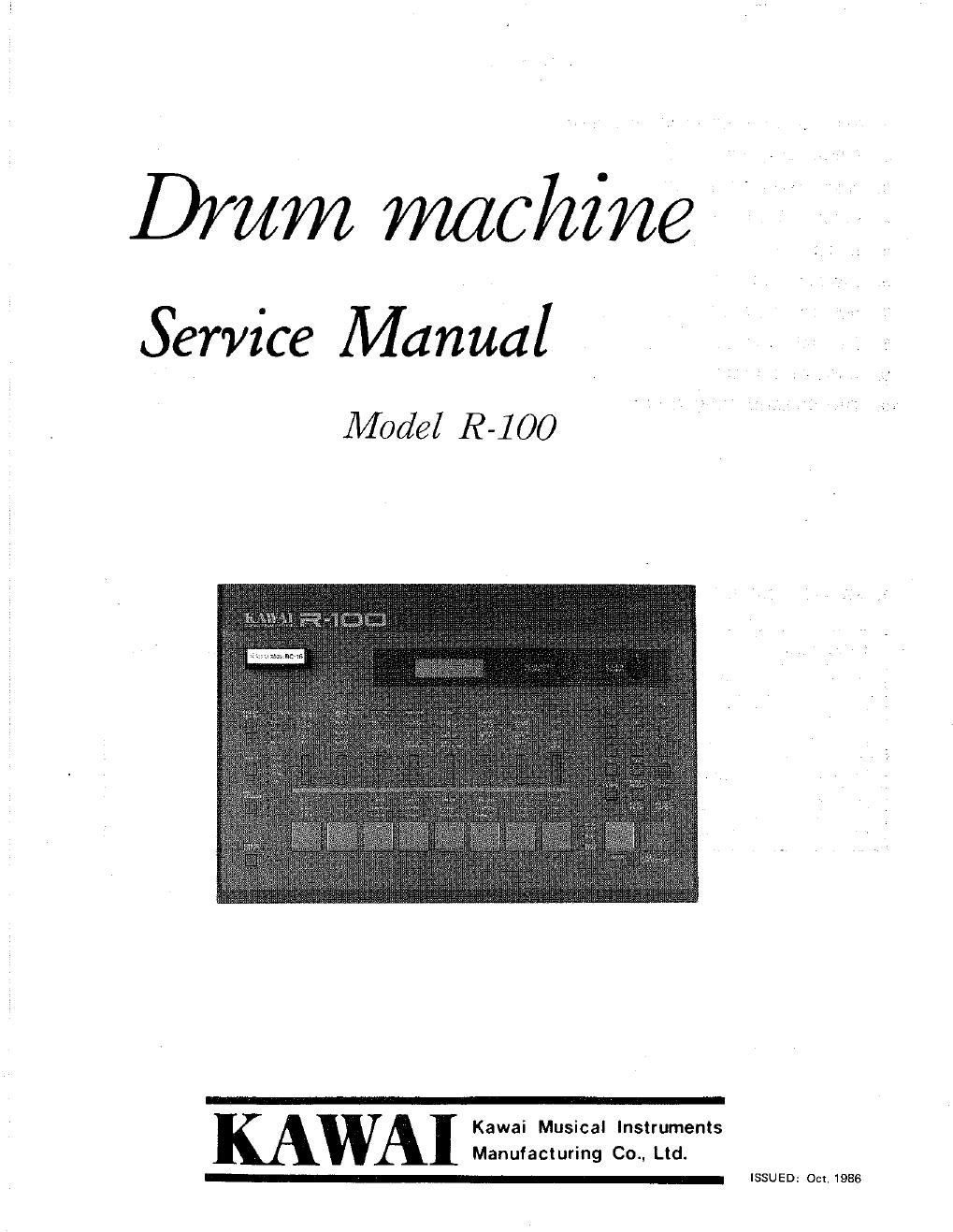 kawai r100 service manual
