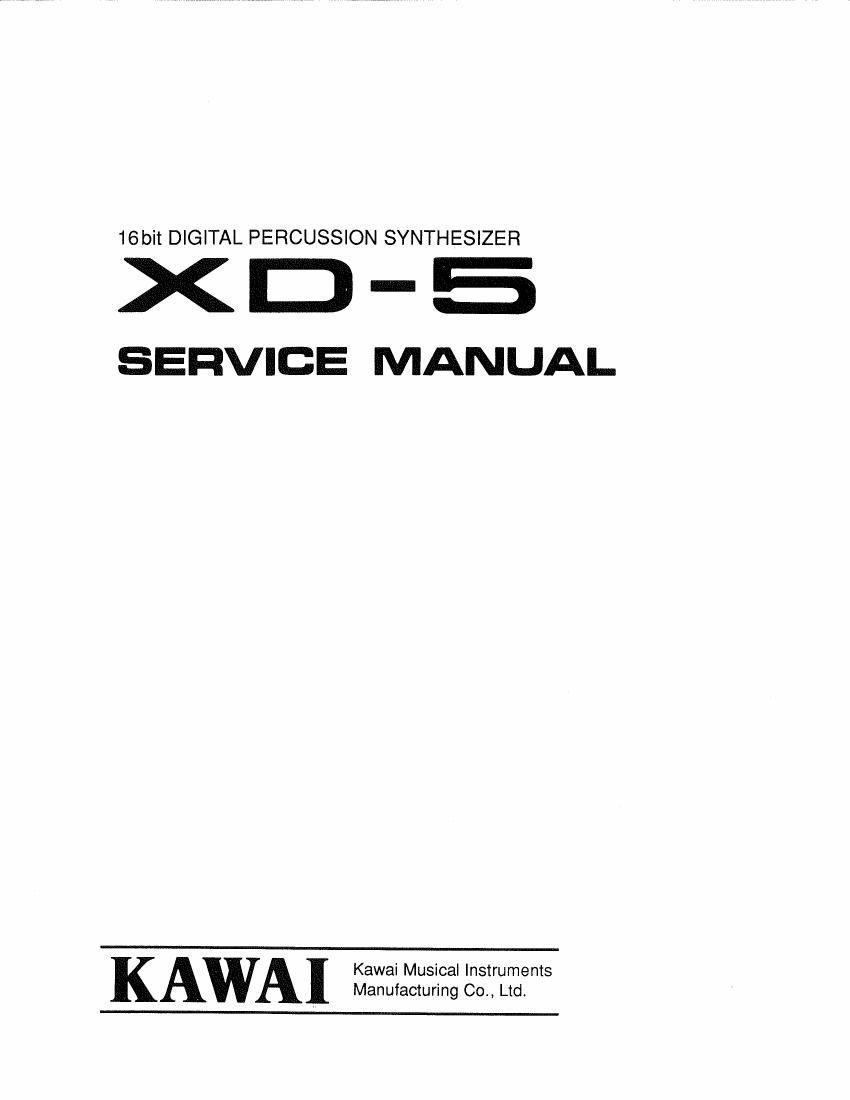 kawai xd 5 service