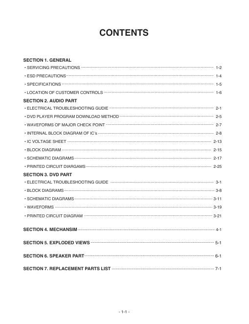 lg da 3530 a service manual