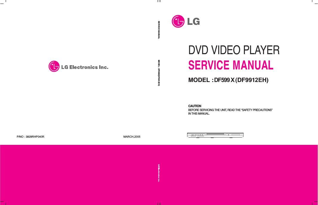 lg df 599 x service manual