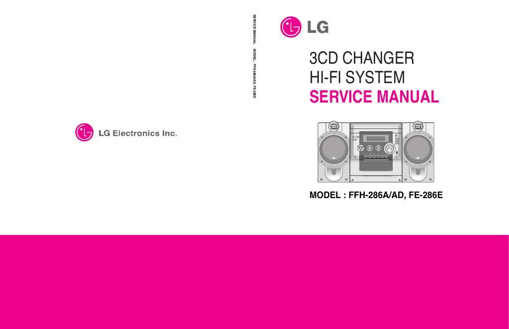 lg fe 286 e service manual