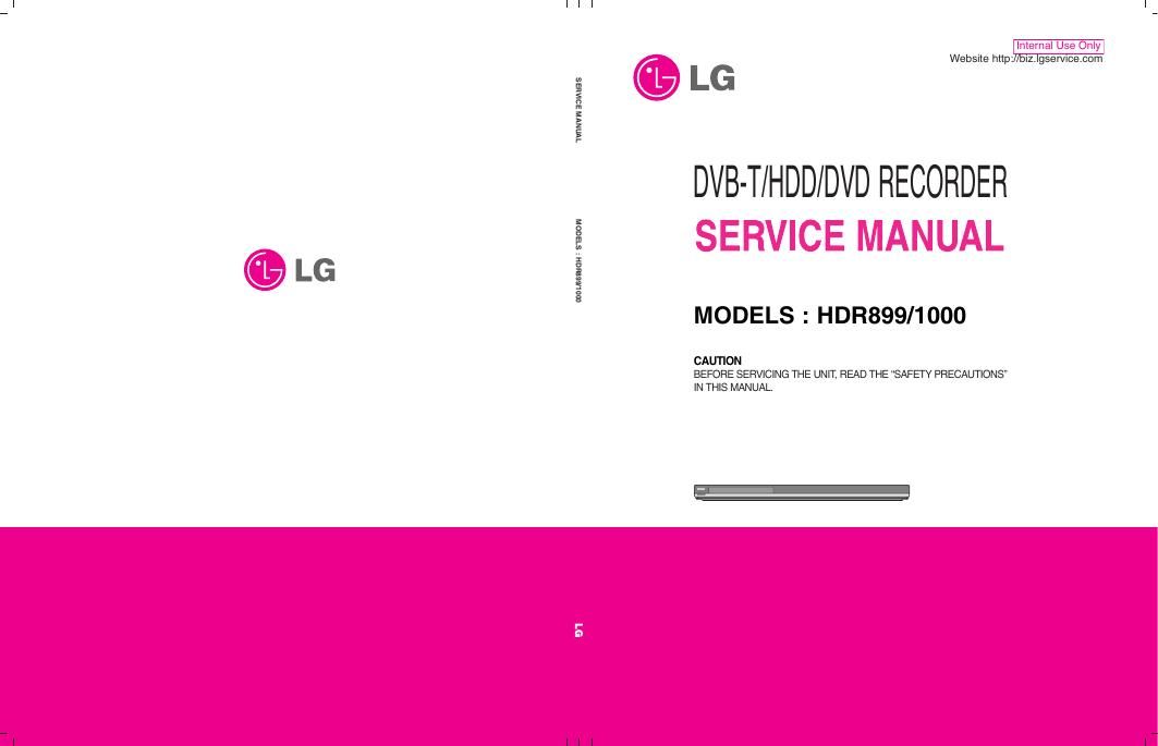 lg hdr 899 service manual