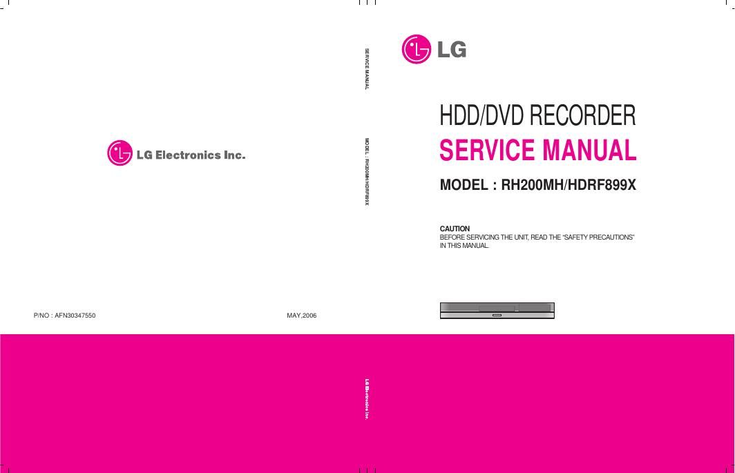 lg hdrf 899 x service manual