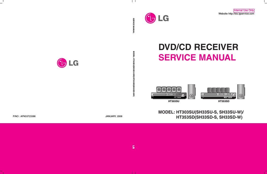 lg ht 303 su service manual