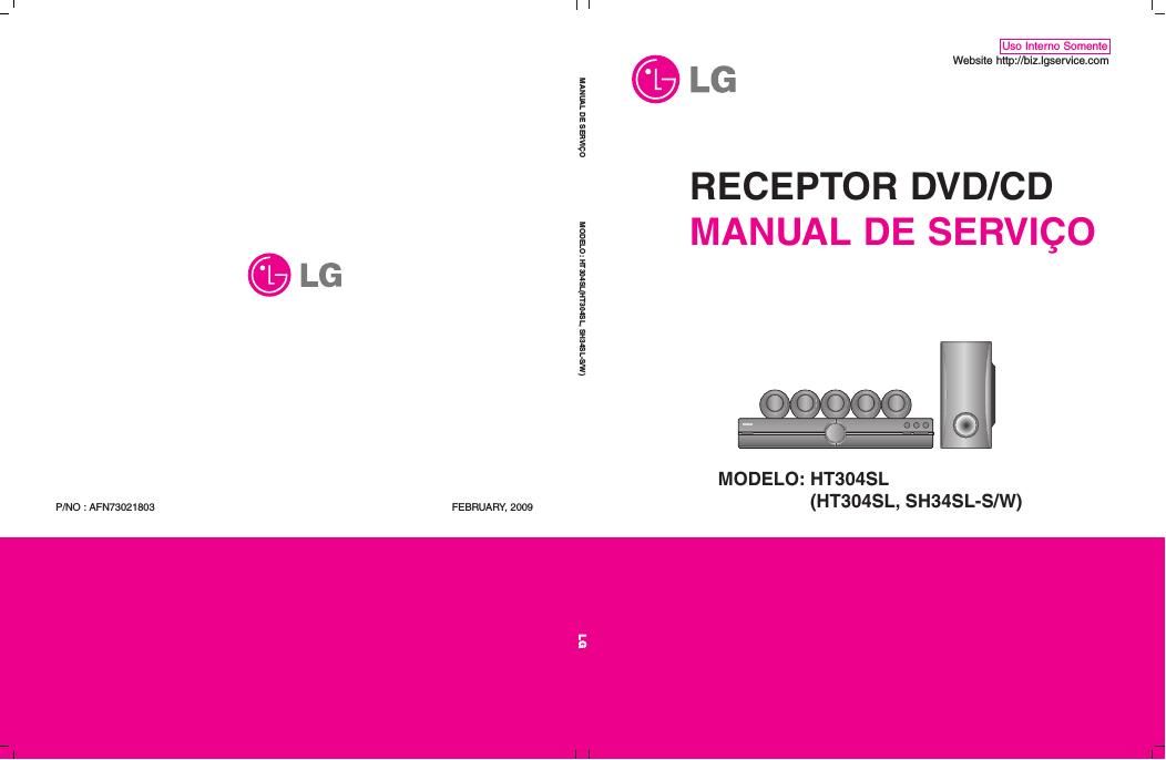 lg ht 304 sl service manual