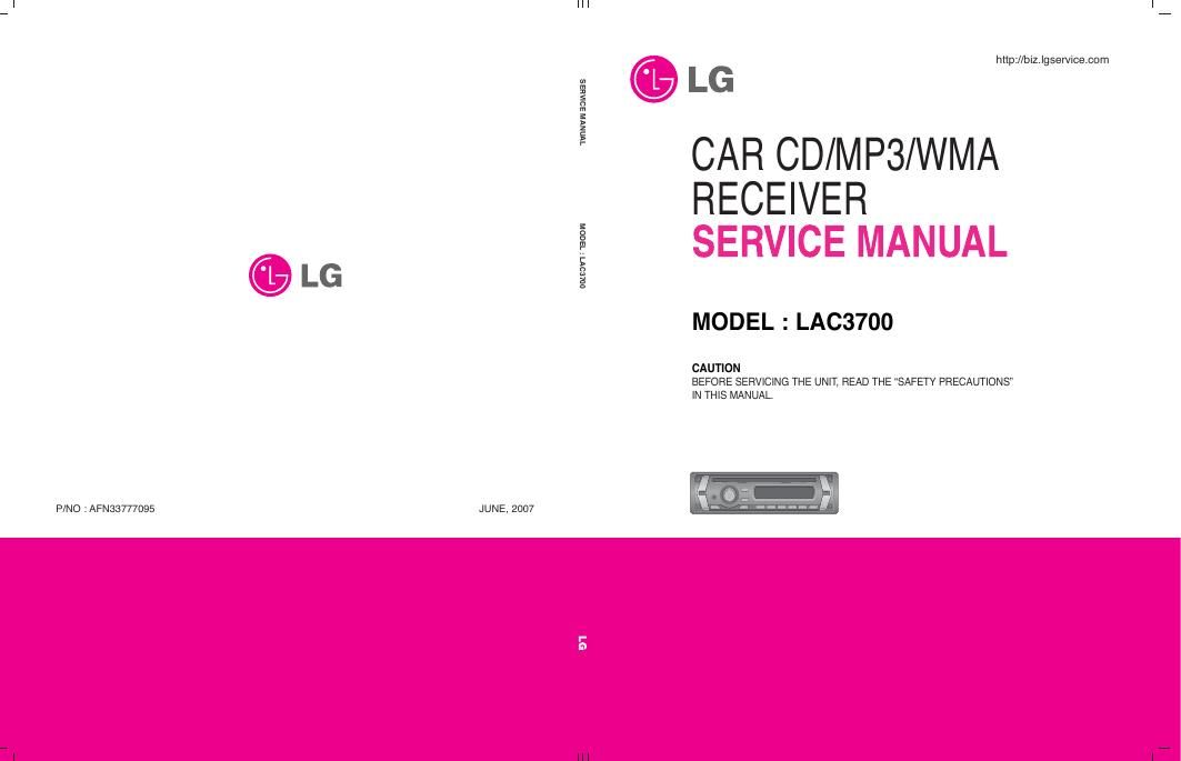 lg lac 3700 service manual