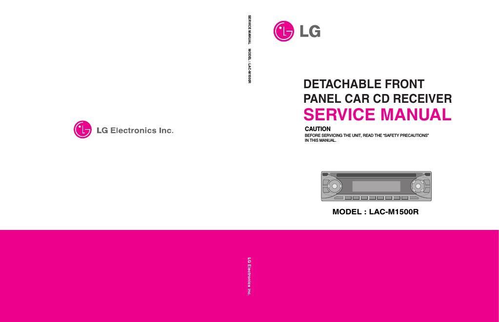 lg lacm 1500 r service manual