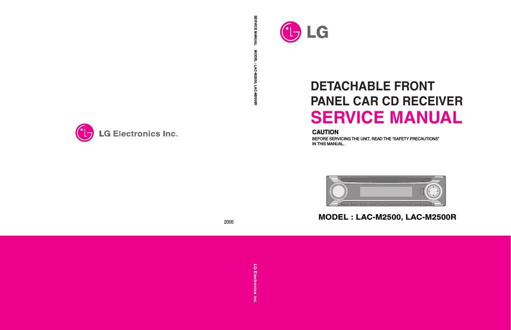 lg lacm 2500 r service manual