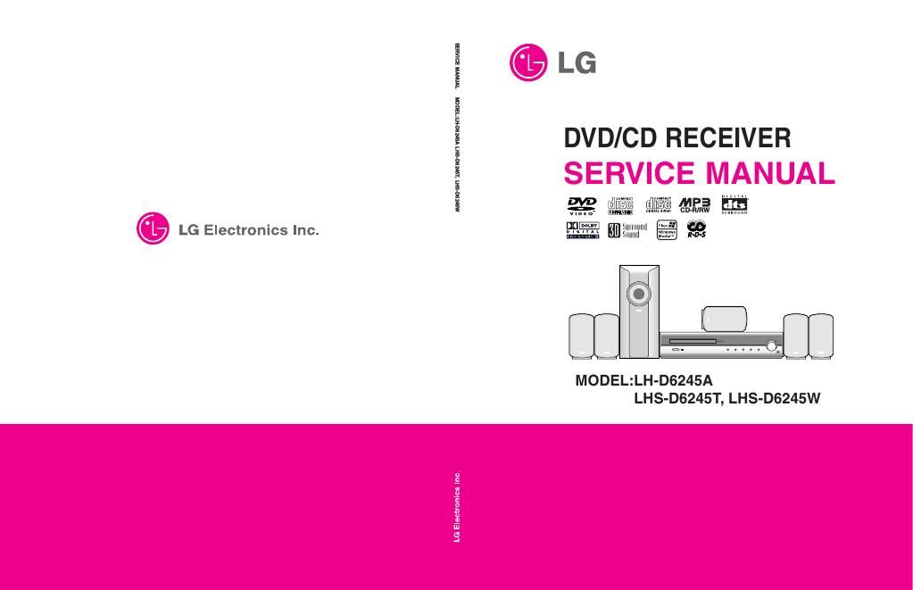 lg lhsd 6245 t service manual