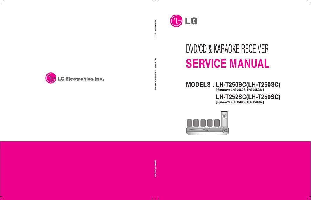 lg lht 252 sc service manual