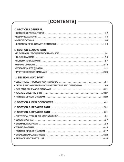 lg lhw 5100 a service manual