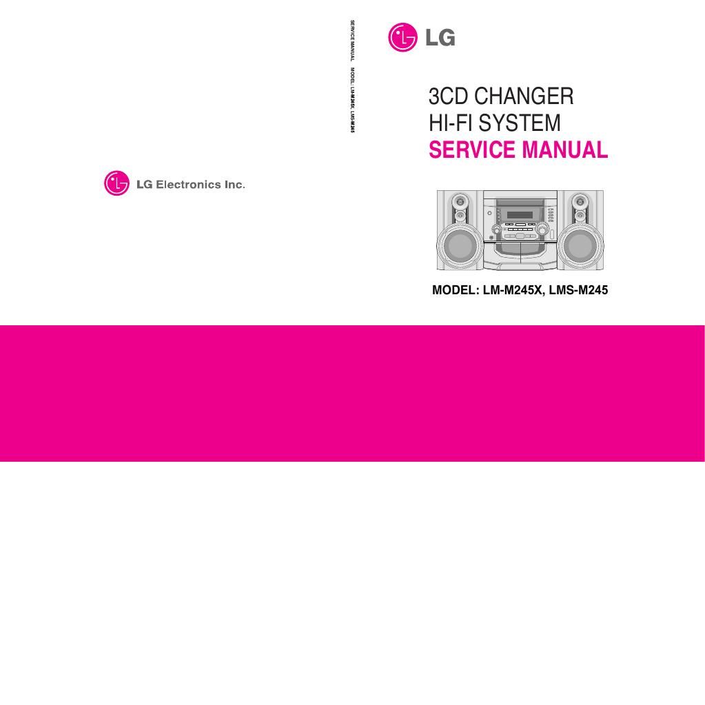 lg lmm 245 x schematic