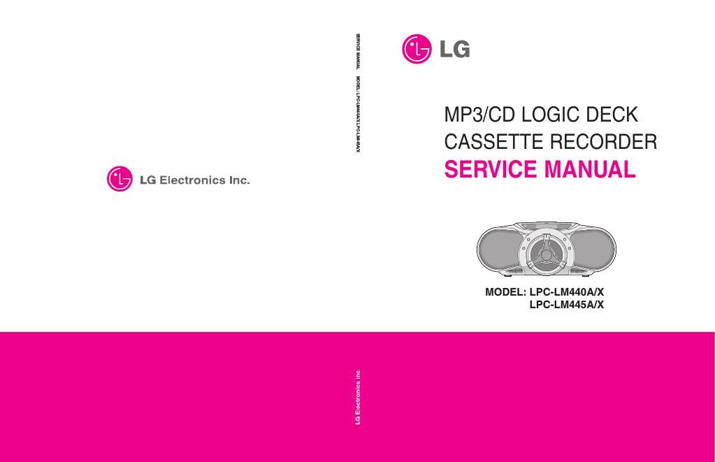 lg lpclm 440 service manual