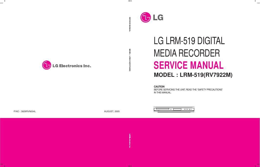 lg lrm 519 service manual