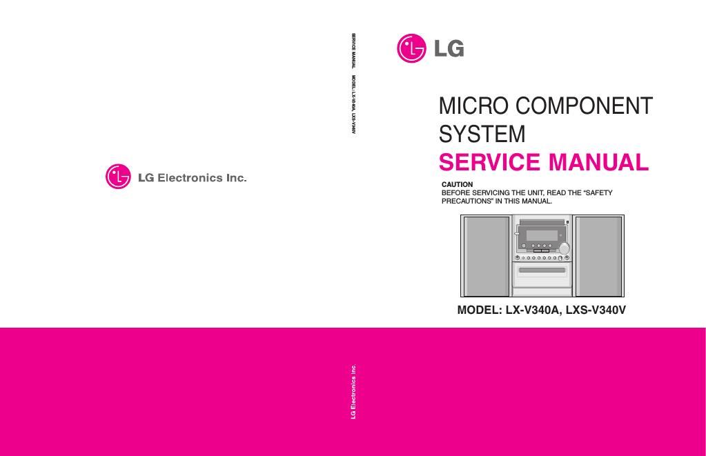 lg lxsv 340 v schematic