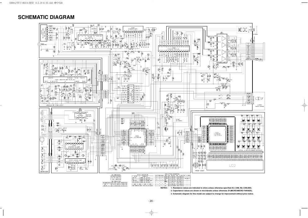 lg tcc 8010 schematic